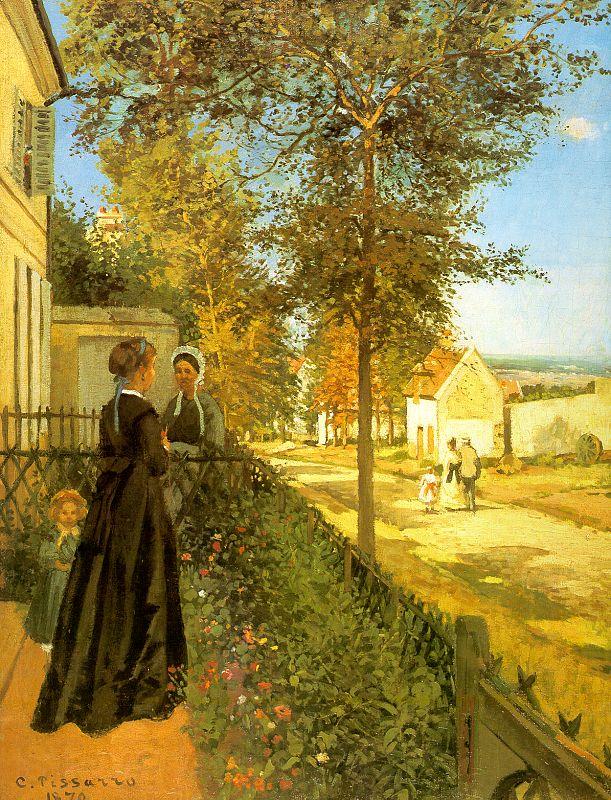 Camille Pissaro Louveciennes : The Road to Versailles Spain oil painting art
